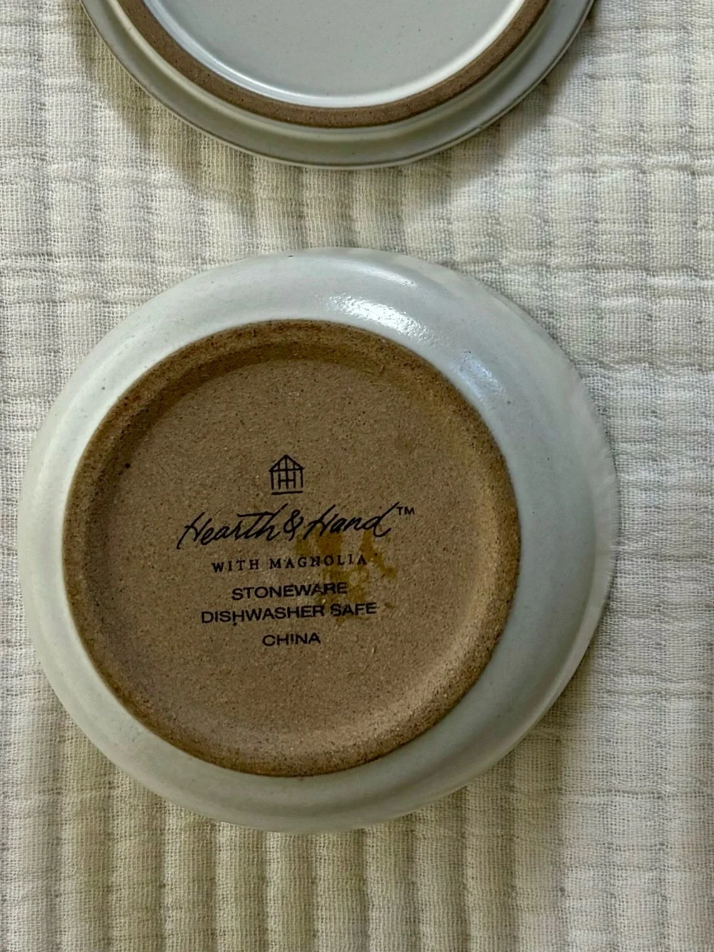 Hearth & Hand with Magnolia Salt and Pepper Lidded Cellars Stoneware Set of Two